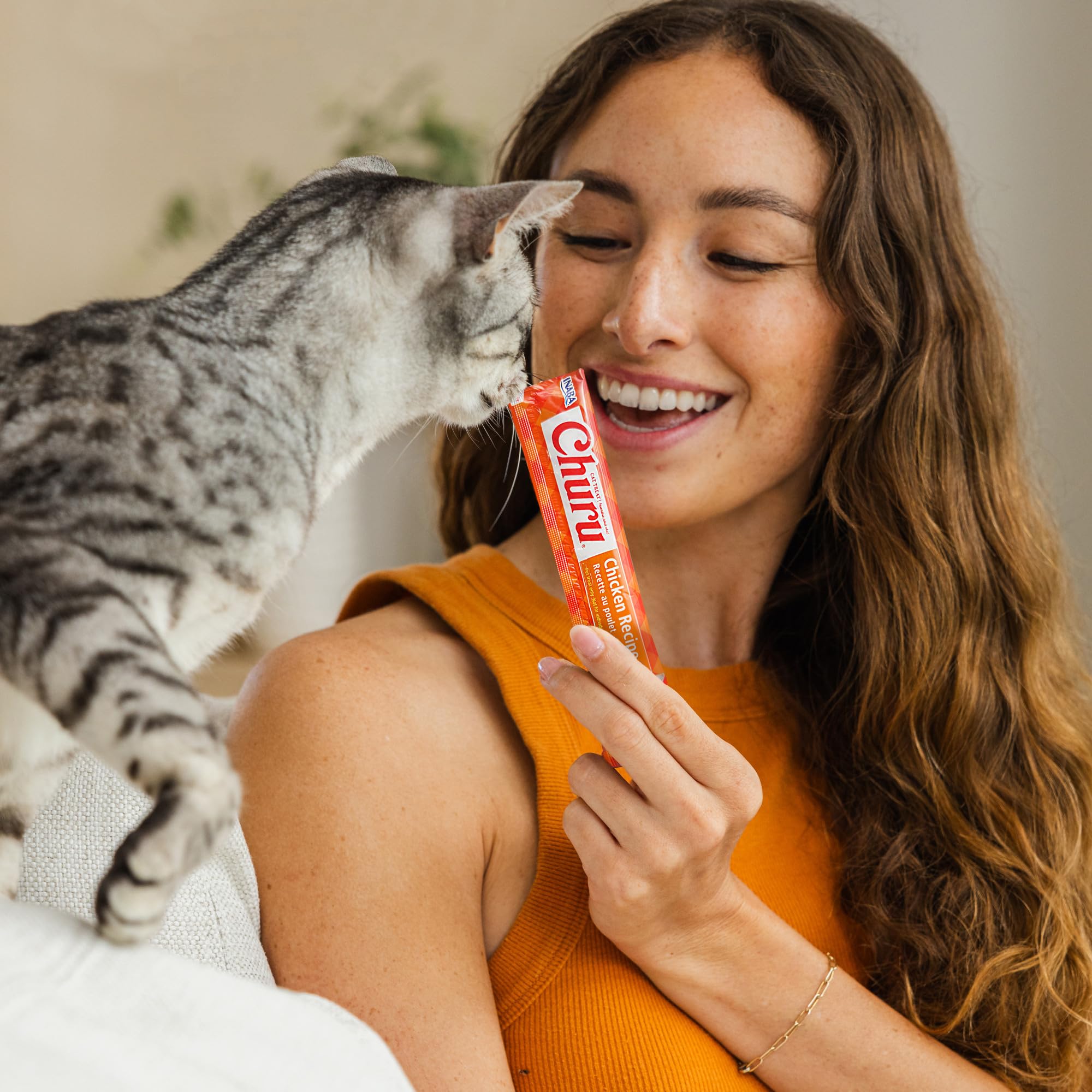churu様 Amazon.com : INABA Churu Cat Treats, Lickable, Squeezable Creamy